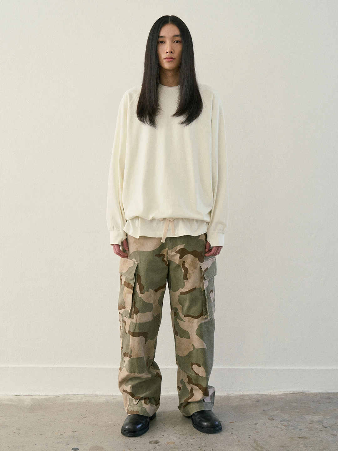 파르티멘토 Dolman Drawstring Long Sleeve_Ivory 상품 이미지 2