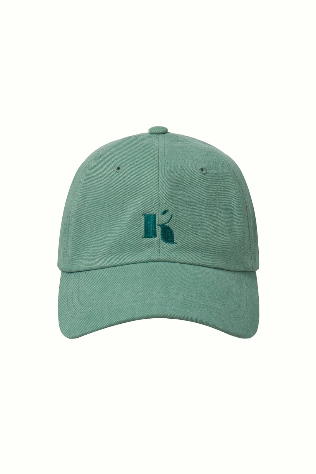 쿠메 COTTON TWILL LOGO EMBROIDERED BALL CAP, GREEN 상품 이미지 2