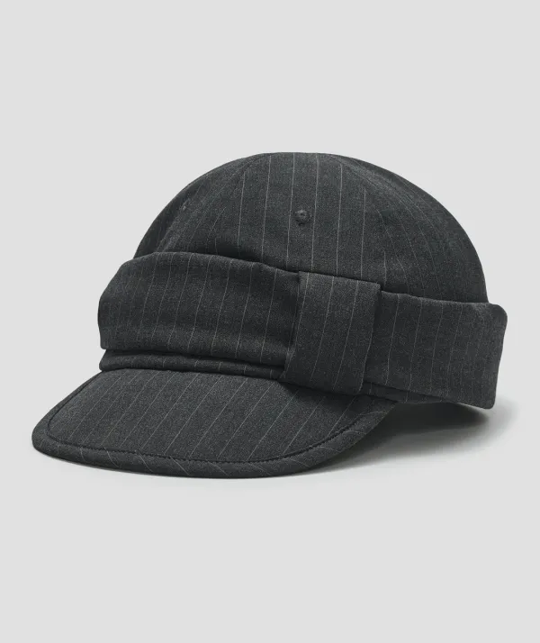 [3차] Striped Belted Cap [Charcoal]