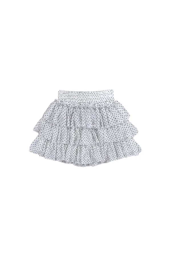 MINI HEART CANCAN SKIRT PANTS / WHITE