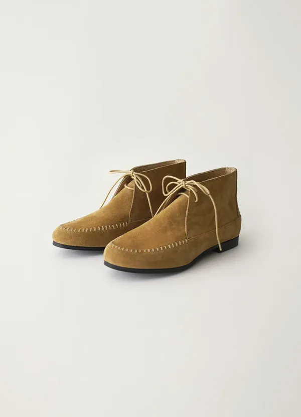 2ND / Suede moccasin boots (Camel)