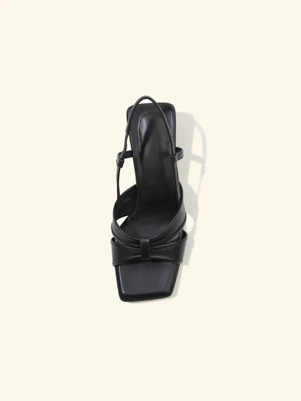 Antique slingback(solid ver.) / 블랙