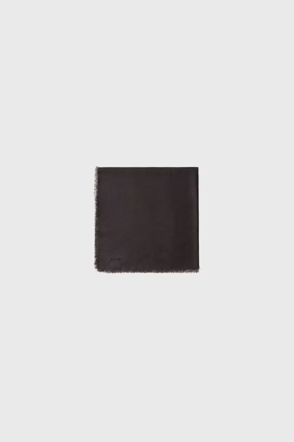 Cashmere Muffler (Dark Brown / Dark Gray / Green / Ivory)
