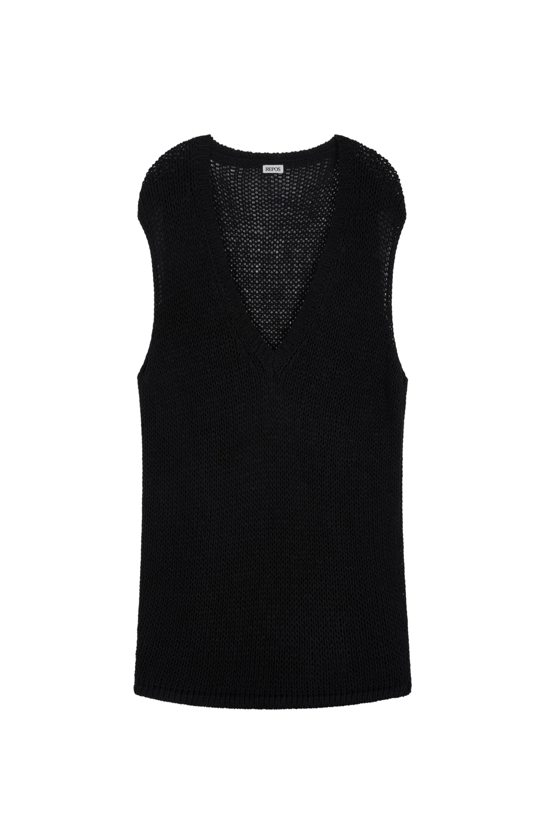 리포스 OVERSIZED PAPER COTTON VEST (BLACK) 상품 이미지 1