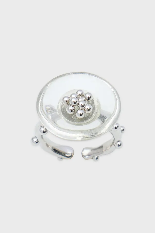 Clear Dish Ring (Silver)