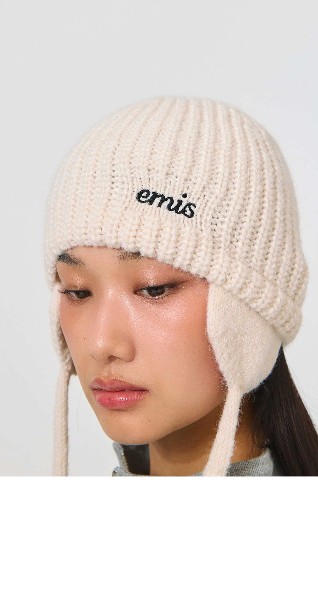 이미스 EARMUFF BEANIE-IVORY 상품 이미지 2
