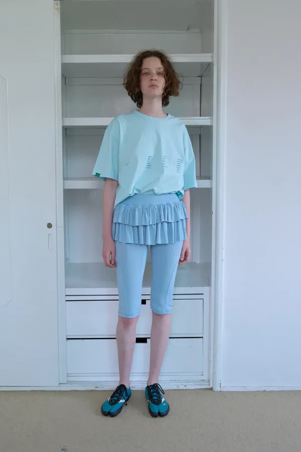 57. Frill skirt+leggings _ Skyblue