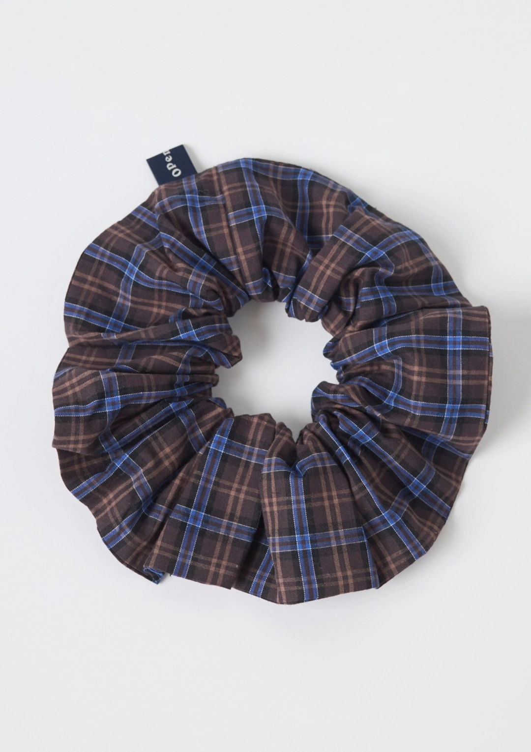 오픈도어 Check Scrunchies BURGUNDY 상품 이미지 3