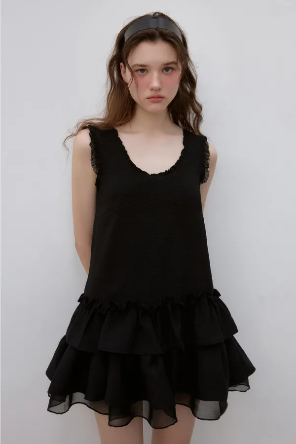 [SOLD OUT / 2nd Order] CANCAN LACE MINI OPS (BLACK)