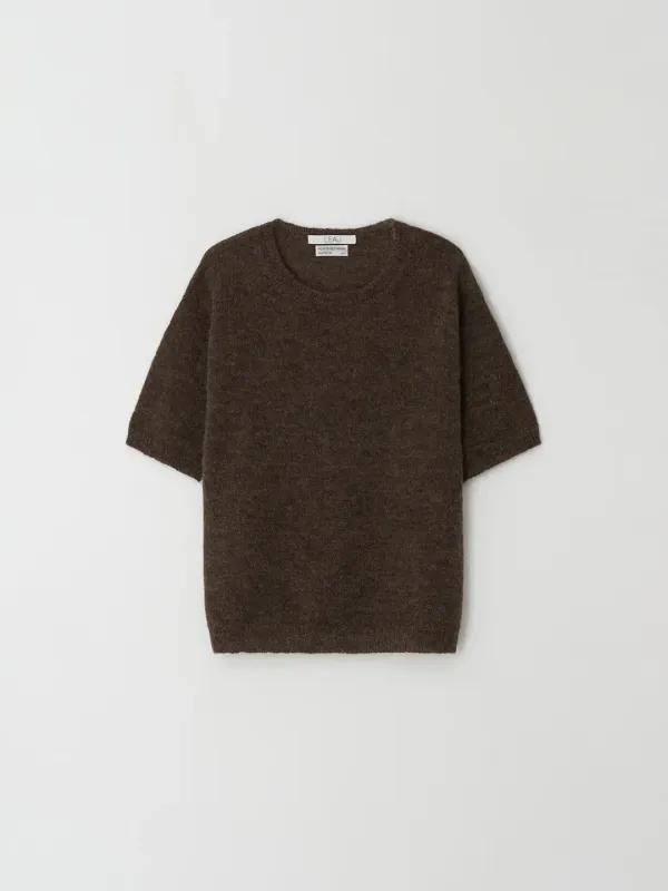 Sienna half sleeve knit_chestnut brown