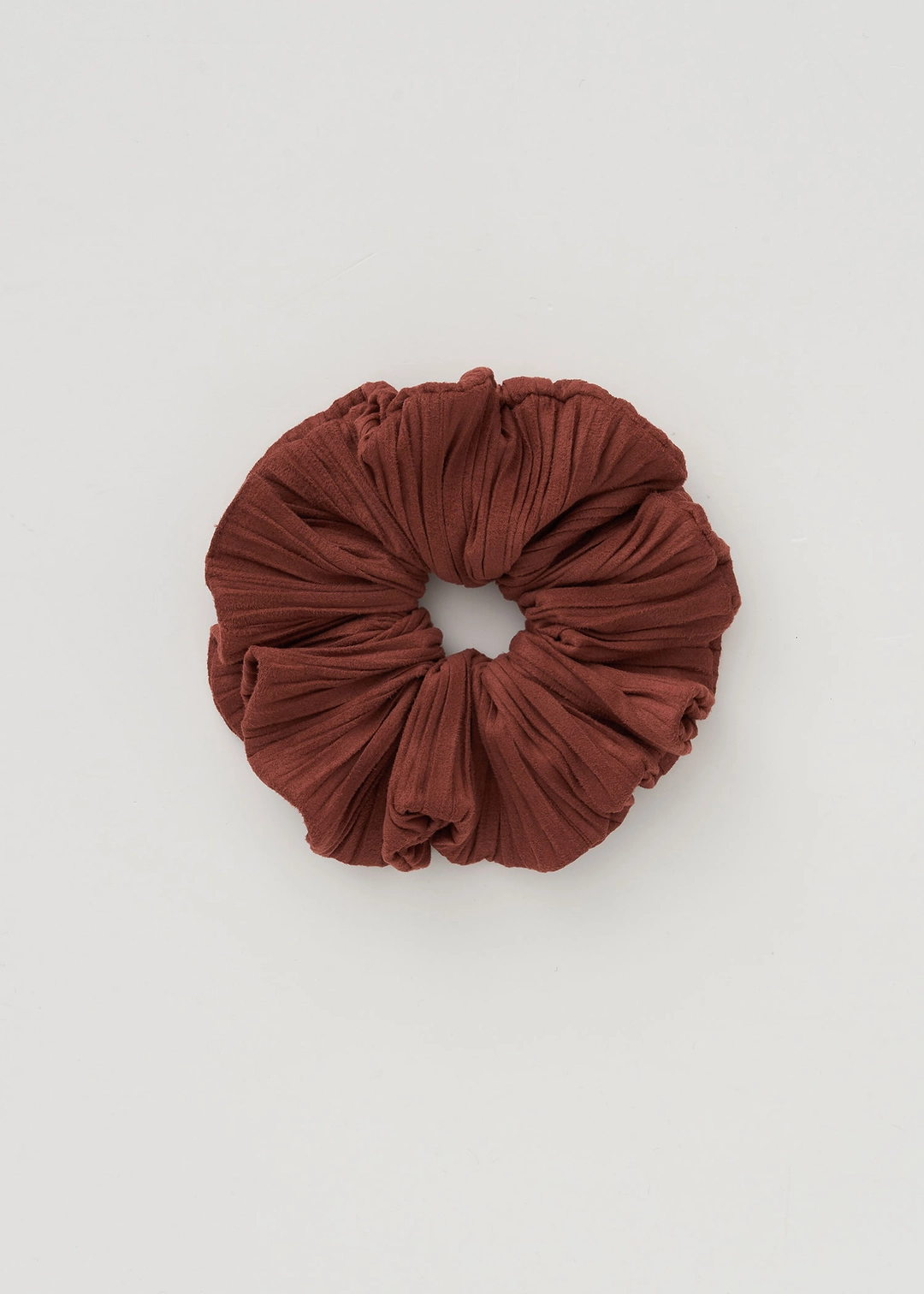 더라이 Suede Pleats Scrunchie(Red Orange) 상품 이미지 1