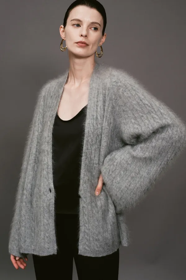 Nora Cashmere Knit Cardigan