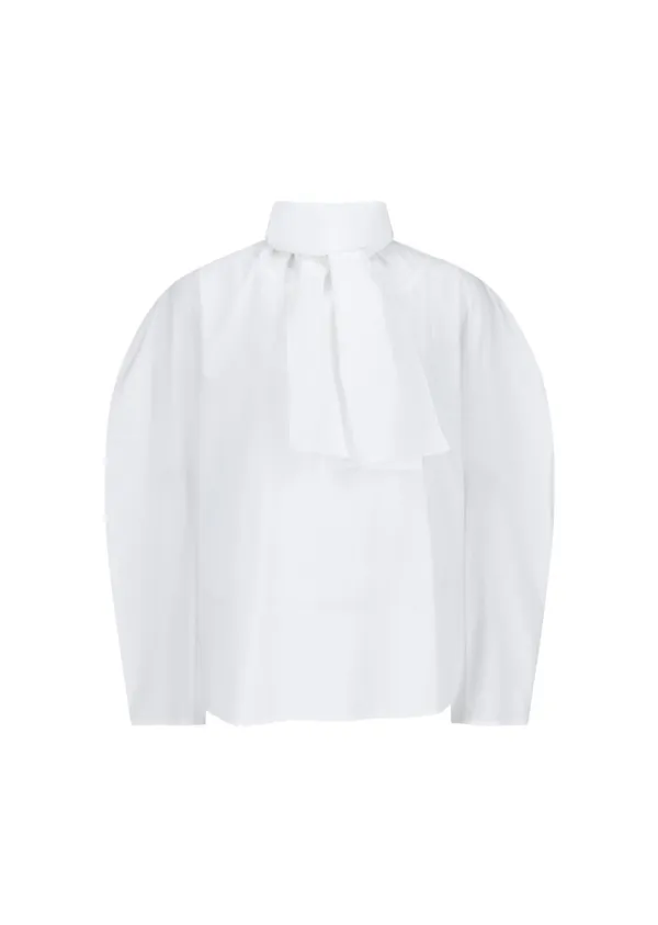 [1size 예약주문] Cotton scarf top, White