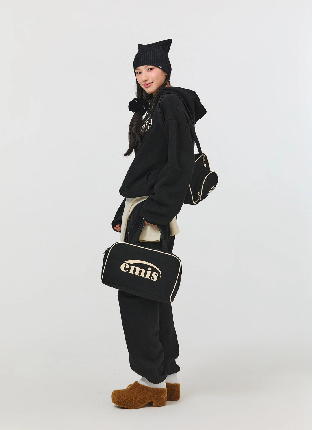 이미스 JERSEY LOGO SHOULDER BAG-BLACK 상품 이미지 2