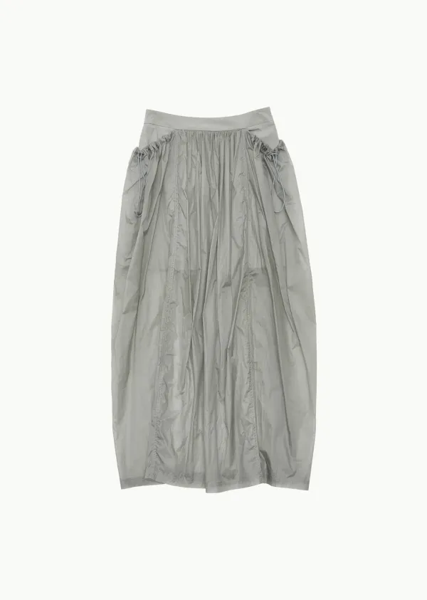 LAYERED SHIRRING SKIRT (3COLORS)