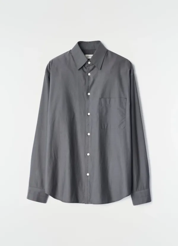 REGULAR SHIRT IN WASHED COTTON SILK