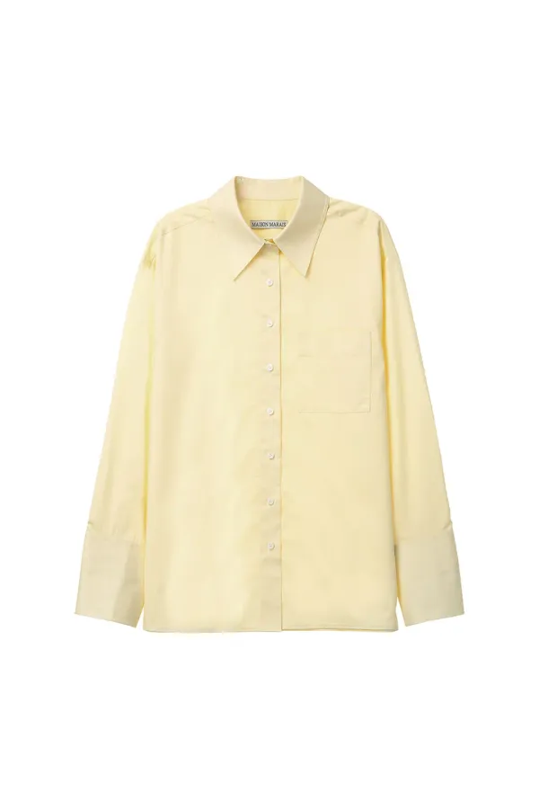 Turn-up Cuffs Shirts, Yellow