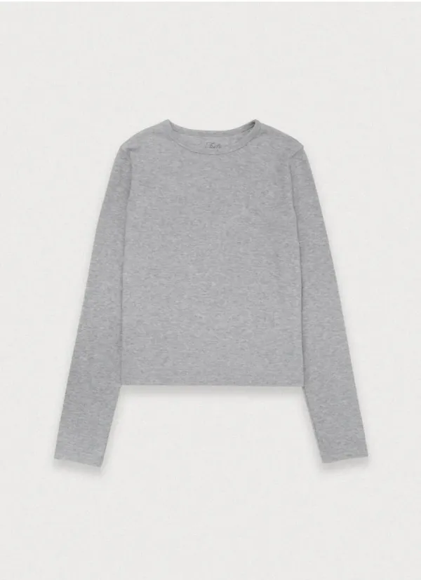 90\'S CLEAN SIZE TEE - GREY