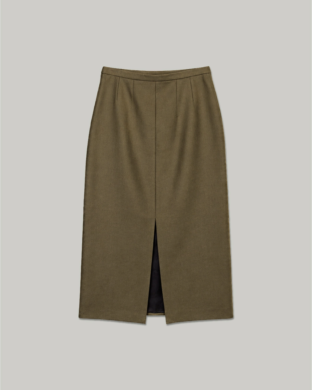 패브릭컬리지 [2차 10월 16일 배송] Tia Long Skirt_Olive Khaki 상품 이미지 2