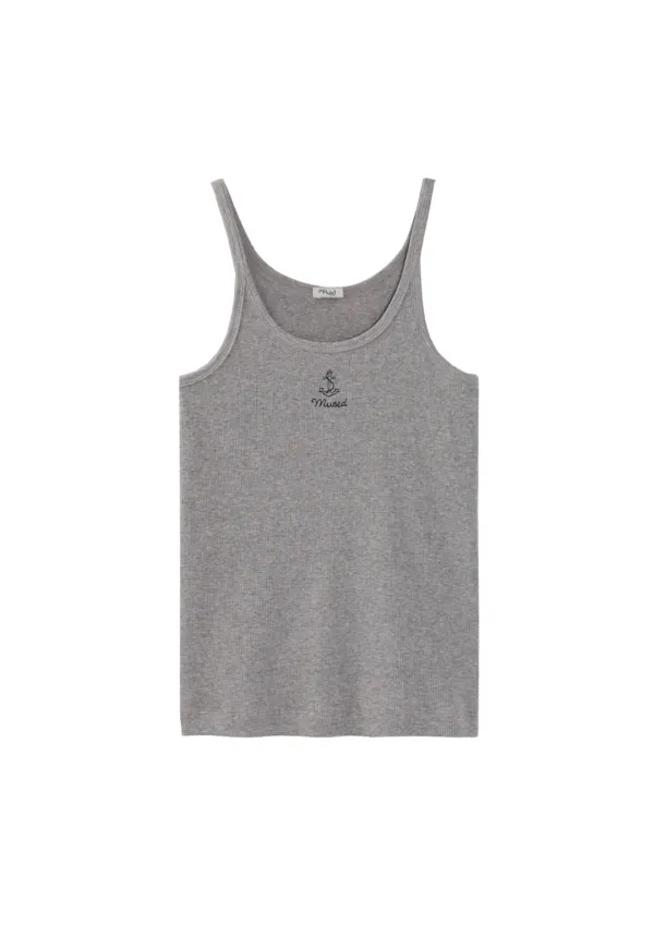 [1차 리오더 재입고] Mused Everyday Sleeveless Top - Melange Grey