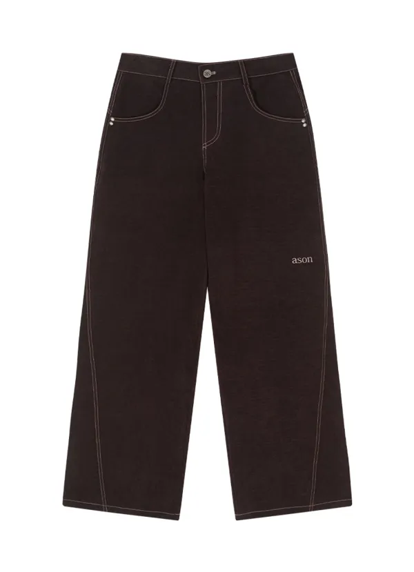NOVA WIDE PANTS / WINE