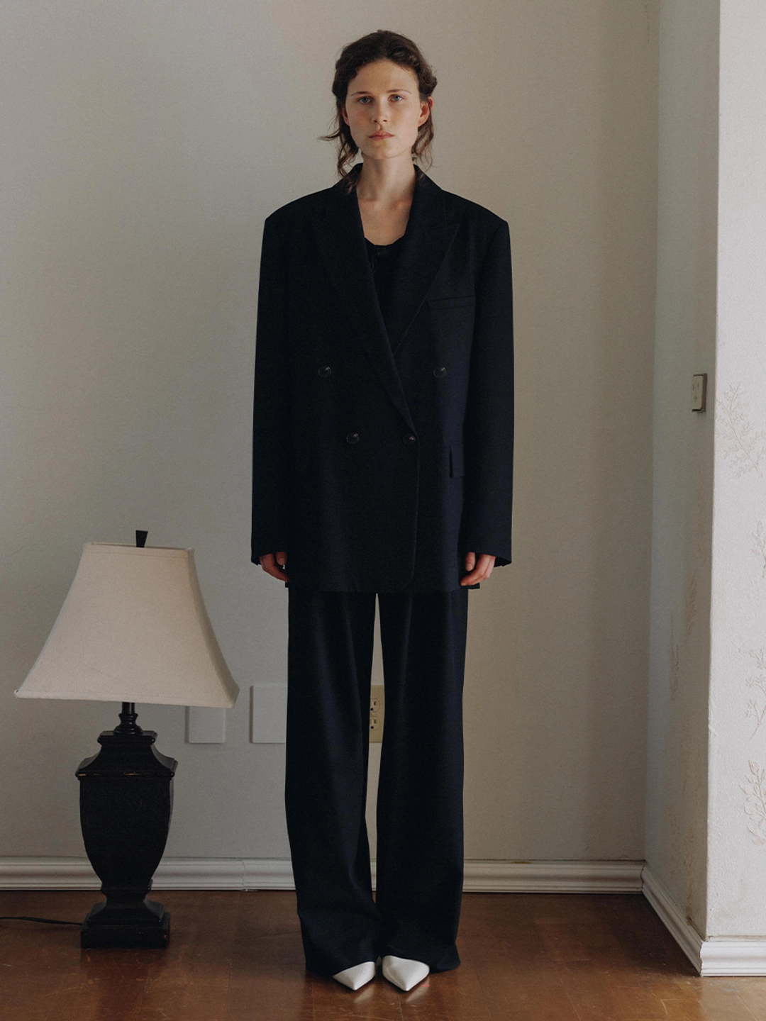 플로움 Studio Wide Slacks(Long/Short)_2Color[Cream Short  XS, M Long XS, M 9/28 예약배송] 상품 이미지 2