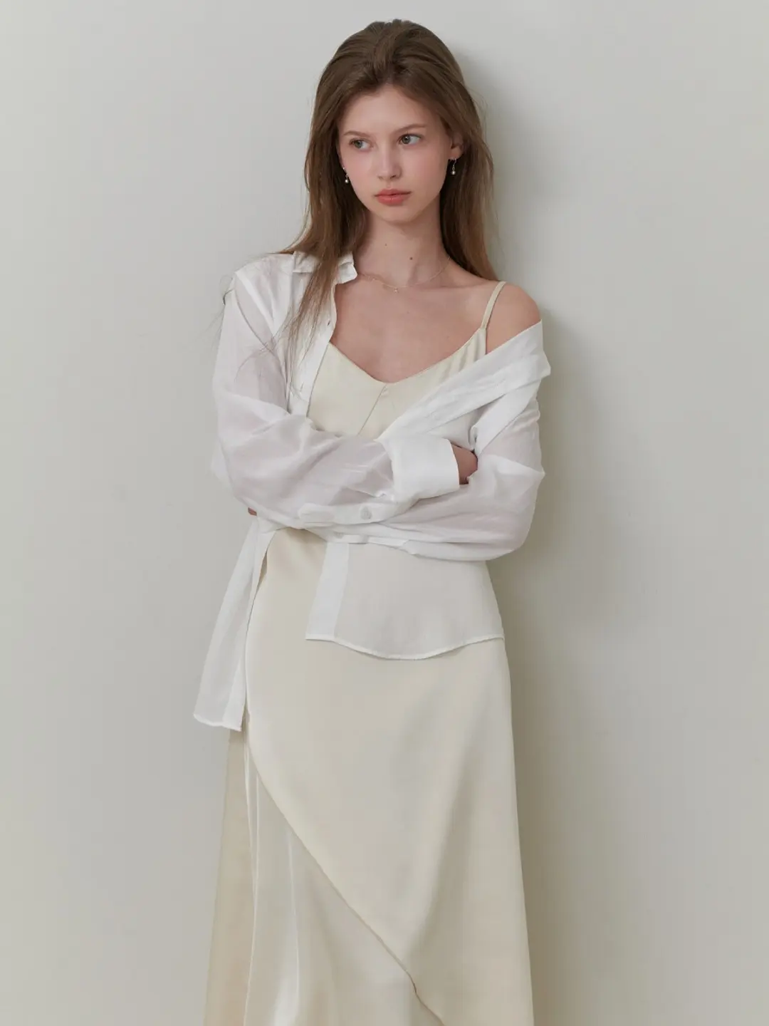 리엘 Wed silky dress (cream) 상품 이미지 2