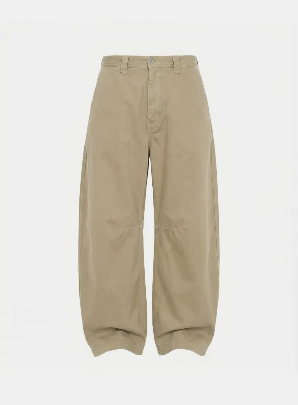 [w-pts26-004] Mystic Formal Curved Chino Pants - Beige