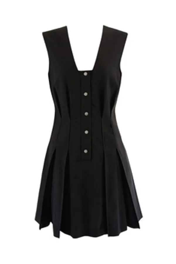 THEA 3 DIMENSIONAL PLEATED DRESS