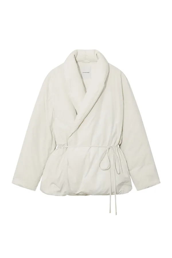 26 SHAWL COLLAR GOOSE DOWN JACKET [IVORY]