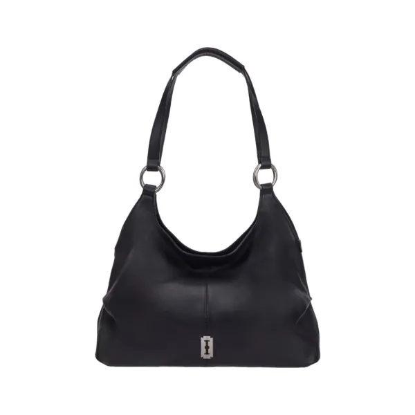 Halfmoon Attache Two Handle Shoulder (하프문 아타쉬 투 핸들 숄더 미듐) Black