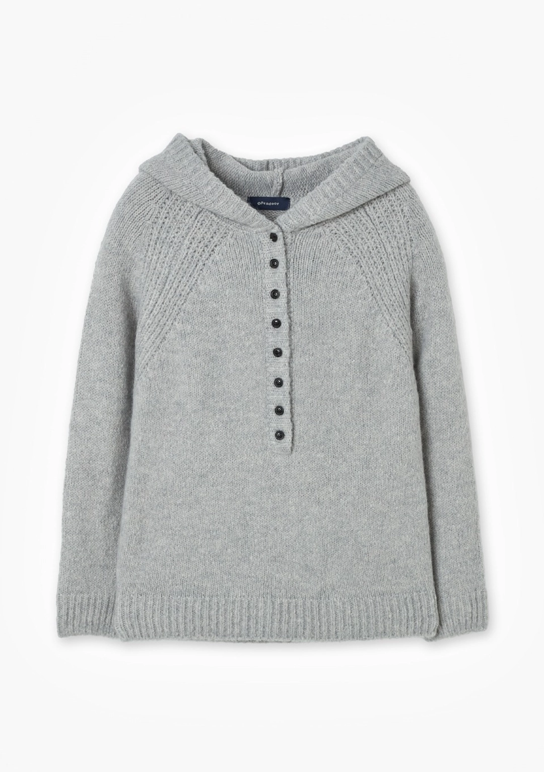 오픈도어 Cloud Alpaca Hoodie Knit Gray 상품 이미지 1