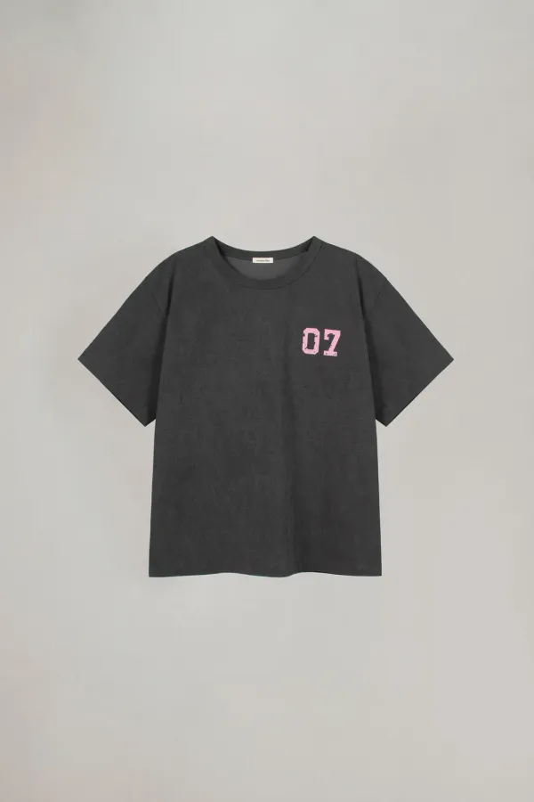 VINTAGE LETTER PIGMENT T-SHIRT_CHARCOAL