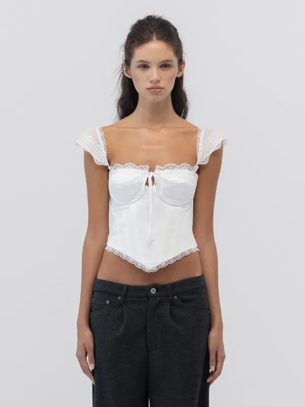 POWDER CORSET TOP (WHITE)