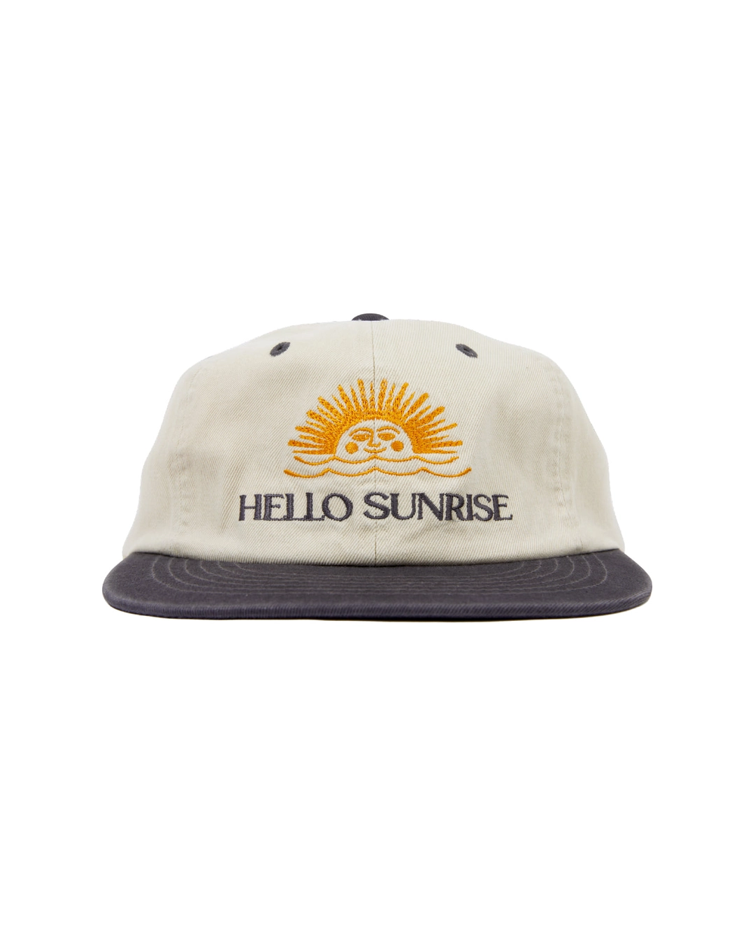헬로선라이즈 Two Tone Washed OG Logo 6panel Cap_Oatmeal Beige & Charcoal 상품 이미지 1