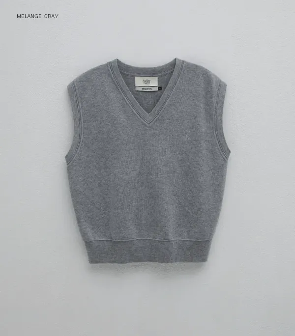 (VT-0275)ESSENTIAL WOOL FIA KNIT VEST