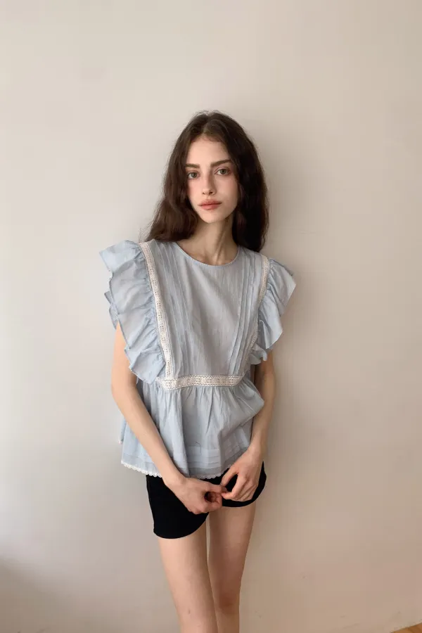 Rose  Blouse / Blue