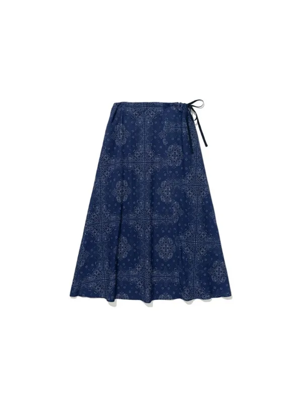 [2차: 6/5 순차발송] Paisley Maxi Skirt Blue_F262SK03