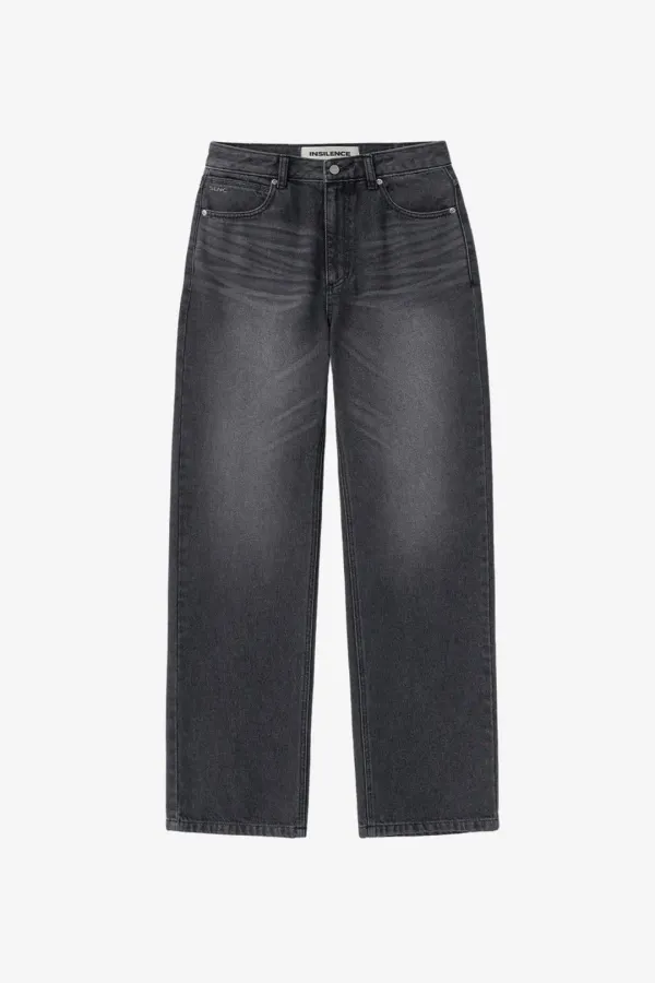 키파스 스트레이트 데님 BLACK
