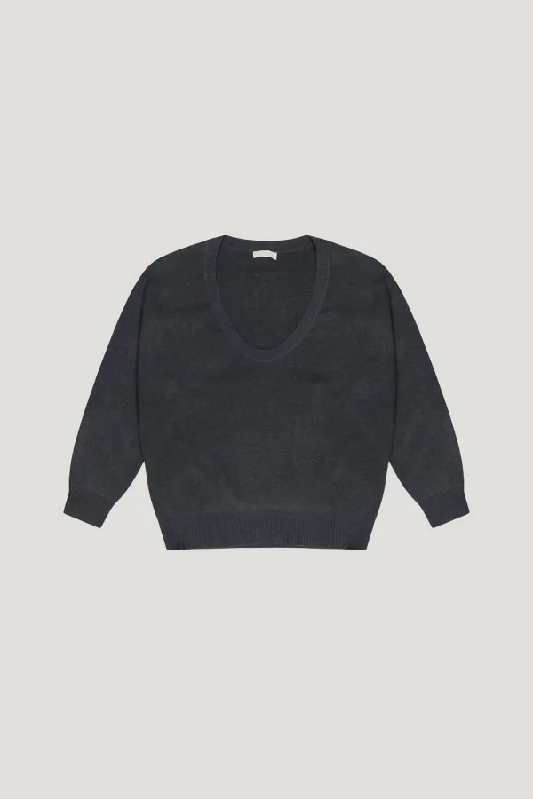 Vale Neck Knit (gray)