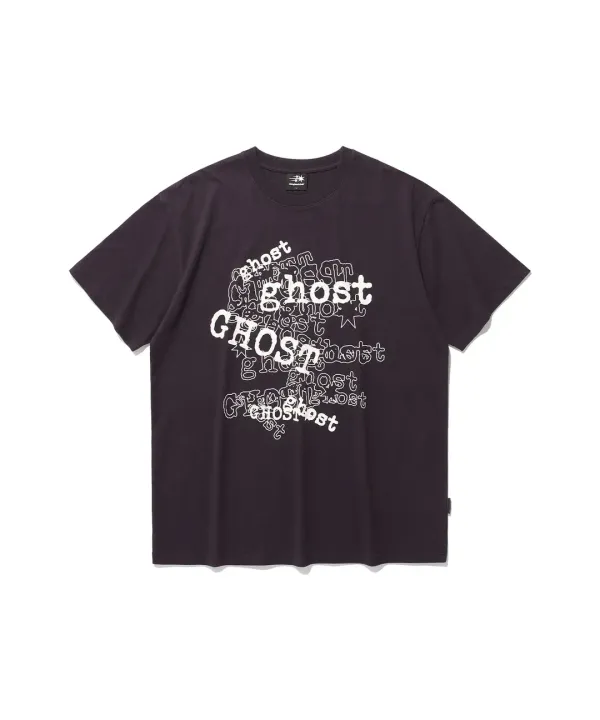 ghost line art tee[dark purple]