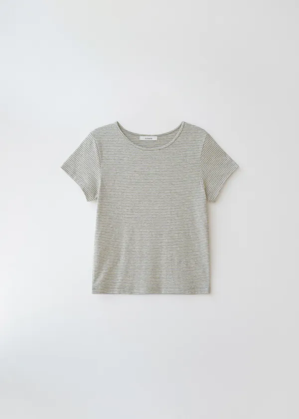 Soy stripe half tee (yellow)
