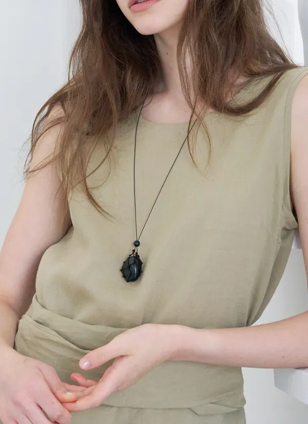 [Exclusive] Handmade Stone Rope Necklace