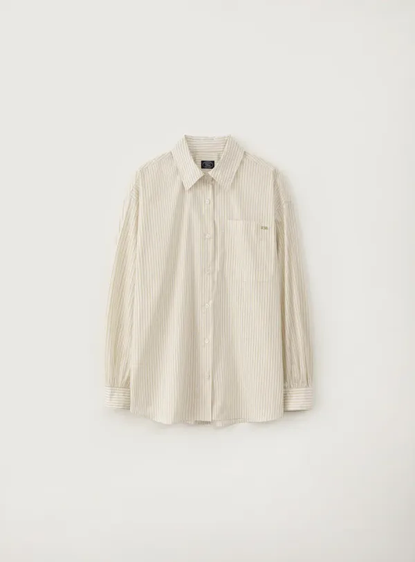 브리스톨 셔링 셔츠_Olive Stripe