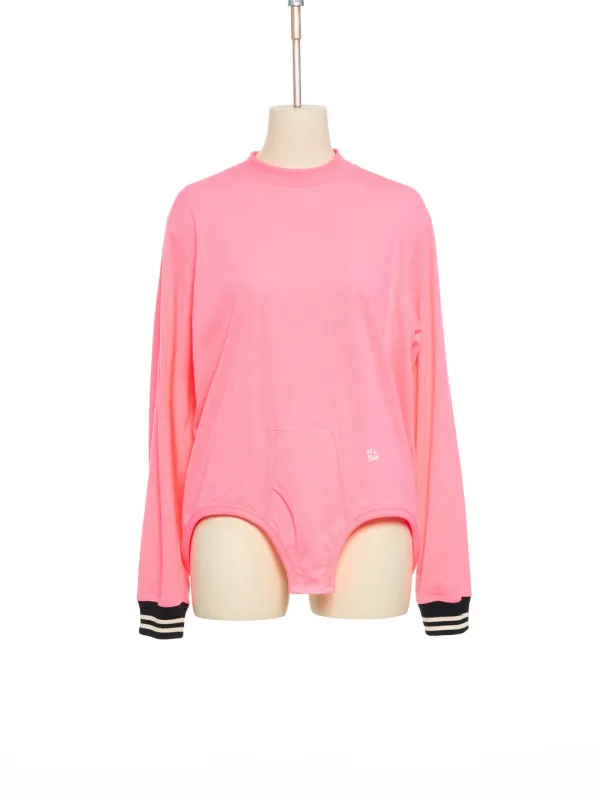 PF25 PINK BRIEF MOTIF LONGSLEEVE T-SHIRT