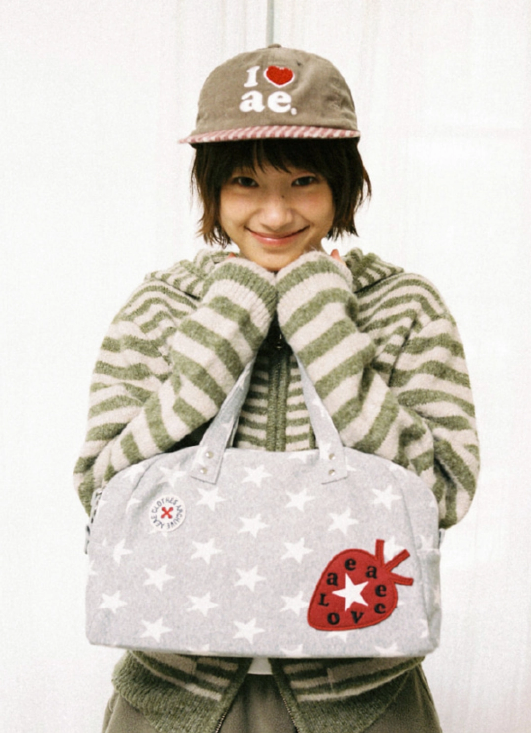 에이이에이이 STRIPE HOOD KNIT ZIP UP [LIGHT GREY] 상품 이미지 2