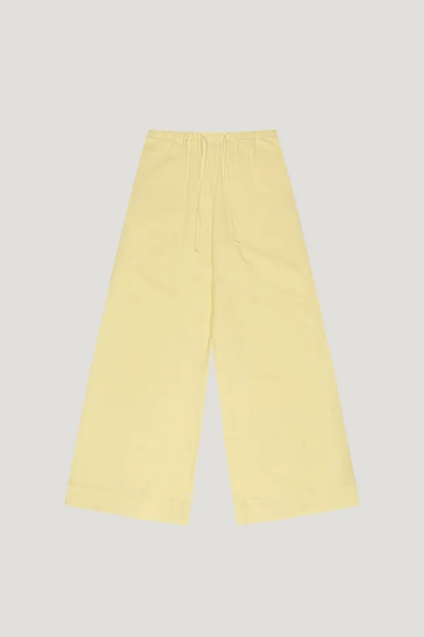 Lemon Linen Pants