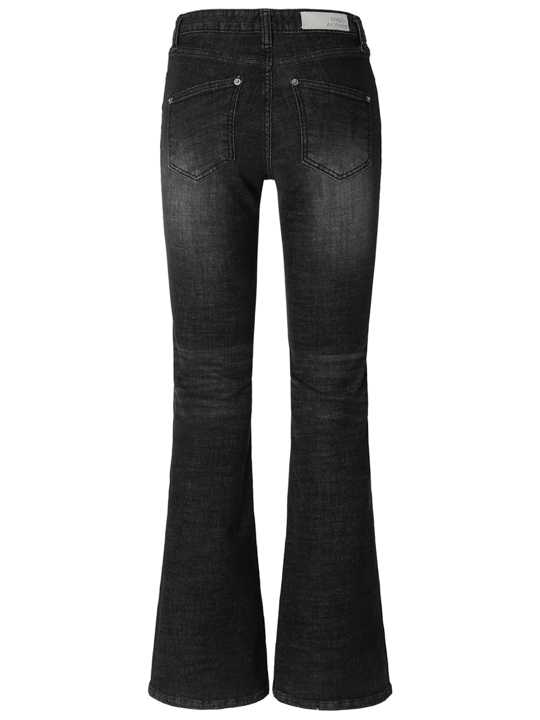 이네기 [3rd Reorder] Vintage Scratch Bootcut Jeans (black) 상품 이미지 2