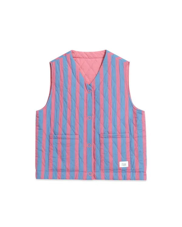 Fluffy Croissant Vest (Hibiscus)