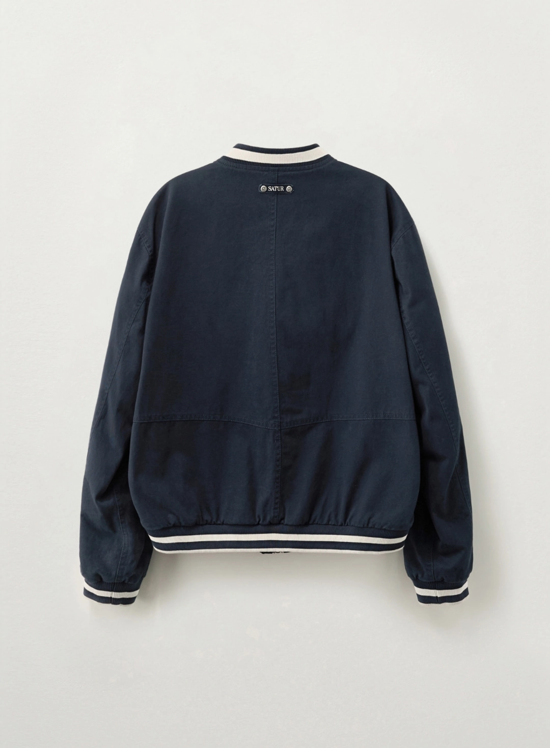 세터 [RIIZE\'s Pick] 90s Playback Varsity Jacket - Navy 상품 이미지 2